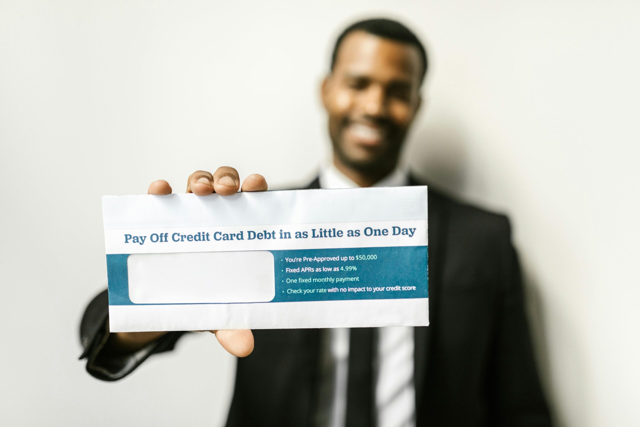 Infographic showing how Sarah and James reduced debts using partial payment plans